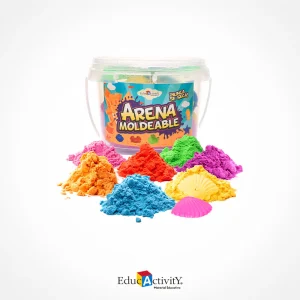 Cubeta con Arena Moldeable 500g
