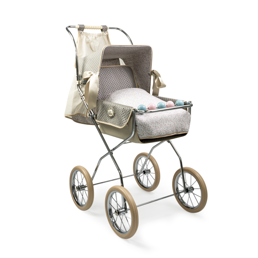 Silla De Paseo Vintage Reborn Gris Piedra - Imagen 4