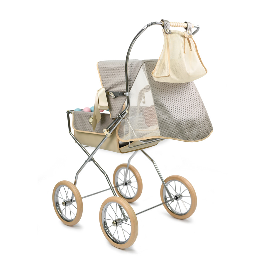 Silla De Paseo Vintage Reborn Gris Piedra - Imagen 7