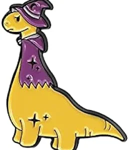 UUK Pin de esmalte de dinosaurio de dibujos animados Música Broches para niños Amigos Animal Lapel Pins Joyería Regalo
