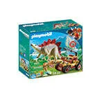 PLAYMOBIL Dinos 9432 Vehículo Explorador con Estegosaurio y Cabrestante de Cable, A partir de 4 años