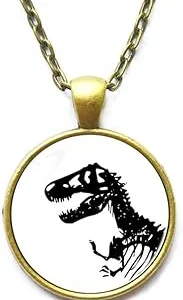 #Ni36uo0qitian0ozaap Collar de dinosaurio con colgante de dinosaurio T Rex Tyrannosaurus Rex Dinosaur Gift Dinosaur Jewellery Animal Collar Esqueleto, TAP362