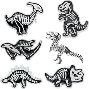 6 pines esmaltados de dinosaurio, broche de mariposa de metal vintage esmaltado con forma de animal, broches insertados para mujeres y niñas, Metal