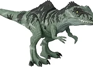 Jurassic World Dominion Strike N’ Roar Figura de acción dinosaurio gigante articulado con sonidos, juguete +4 años (Mattel)