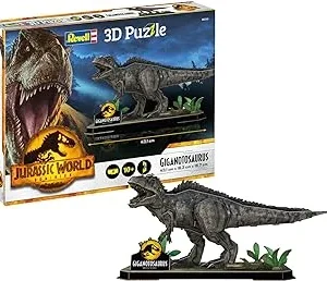 Revell 00240 Jurassic World-Rompecabezas 3D Giganotosaurus, Multicolor