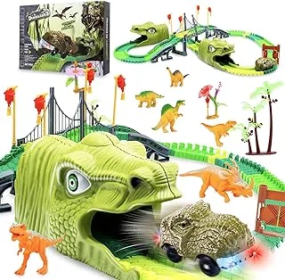 Bearsquad Dinosaurios Juguete, Juegos Dinosaurios, Dinosaurios para Niños, Pista de Máquinas Control Remotadas, Regalo para Niños, Juguetes Niño 3 4 5 Años - Imagen 2