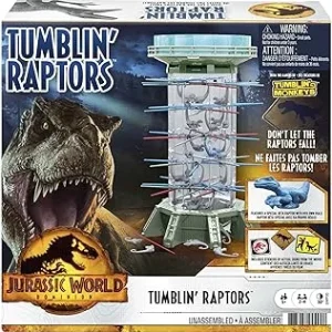 Mattel Games Monos locos edición Jurassic World, juego de mesa de habilidad para niños +5 años (Mattel GWP20), Exclusivo en Amazon