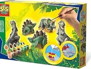 SES Deutschland 01406 – Set para pintar figuras de dinosaurios [importado de Alemania] , color/modelo surtido
