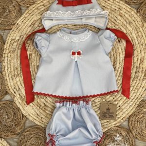 Conjunto 3 pzs Azul y Rojo 064