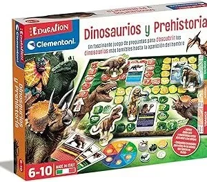 Clementoni- Dinosaurios y Prehistoria Education Juego Educativo, Multicolor, Mediano