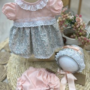 Conjunto Vestido Coral Flores 077