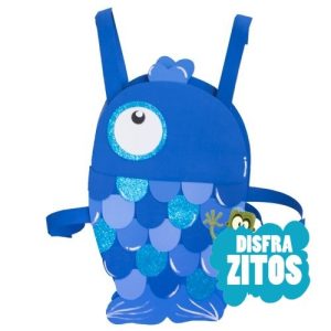 DISFRAZ PEZ AZUL GOMA EVA