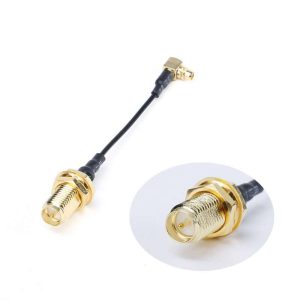 MMCX Angle to RP-SMA Female Adapter Cable