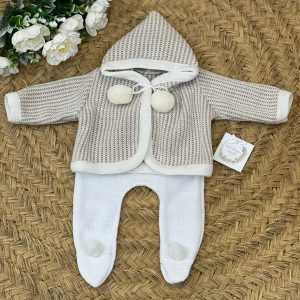 Conjunto Punto Pompon Camel