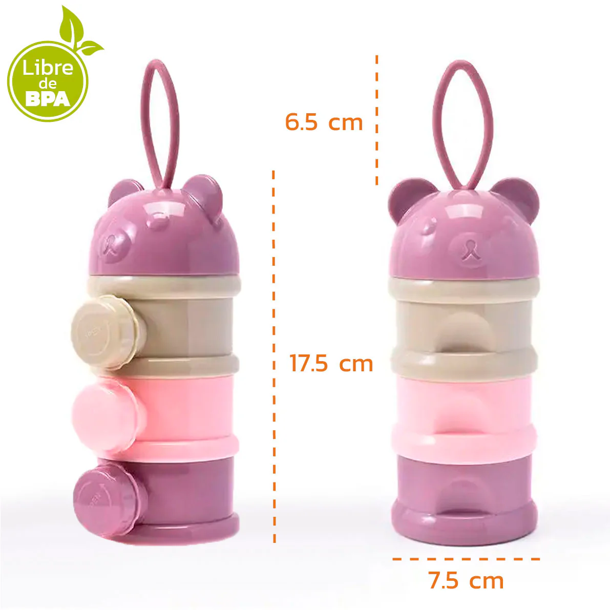 Dispensador Contenedor Porta Leche Fórmula Cereal - Imagen 7